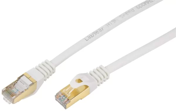 Labgear White Shielded RJ45 Cat 7 Ethernet Patch Lead 20m 1
