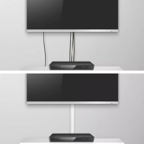 D Line D-Line PVC White TV Trunking 50mm X 25mm X 1.5m 2 Pack 4