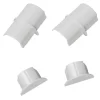 D Line D-Line Plastic White Connector & End Cap Pack 4 Pcs 8