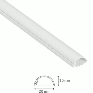 D Line D-Line Plastic White Micro+ Self-Adhesive Trunking & Accessory Set 34 Pieces 24