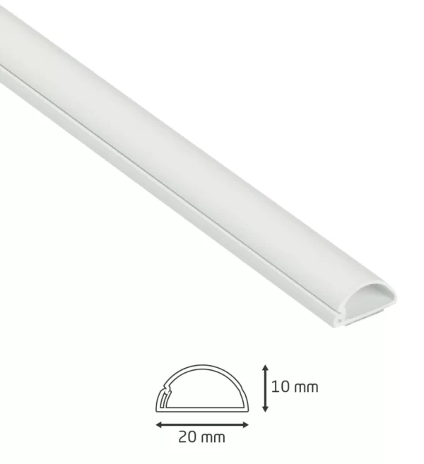D Line D-Line Plastic White Micro+ Self-Adhesive Trunking & Accessory Set 34 Pieces 9