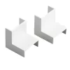 Tower Internal Trunking Corner 38 X 16mm 2 Pack 7